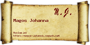 Magos Johanna névjegykártya